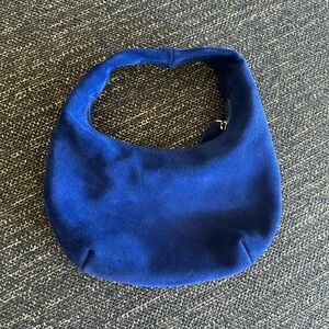 Madewell blue suede mini bag